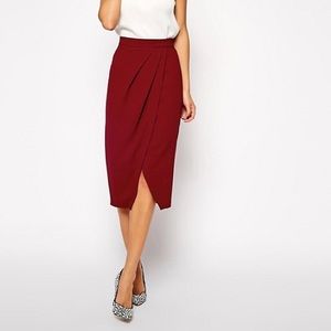 Asos Drape Tulip Skirt
